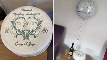 Couple celebrates diamond wedding anniversary at Ferryhill care home